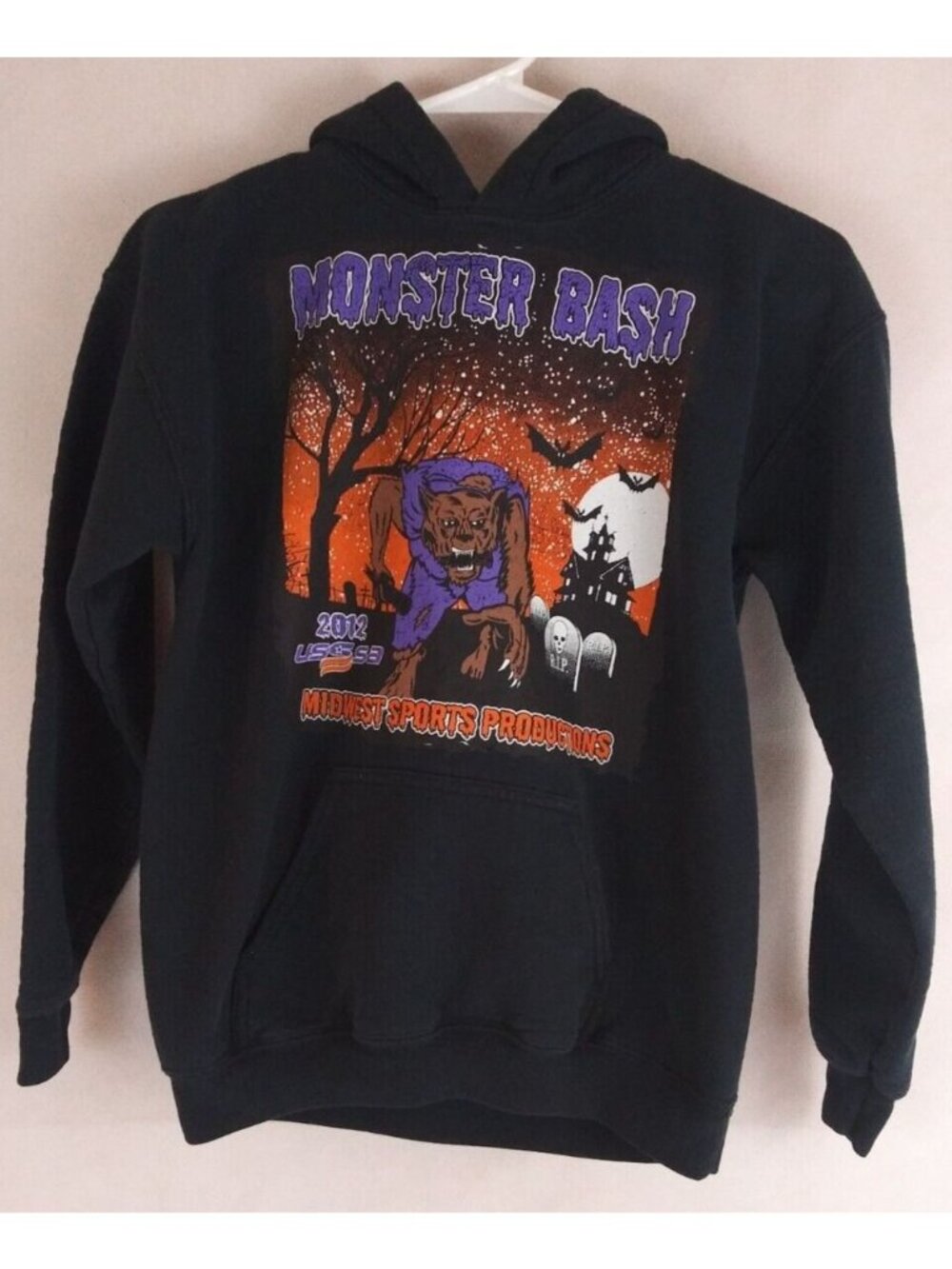 2012 USSSA Monster Bash Productions Monster Bash Graphic Tee Unisex Youth Large
